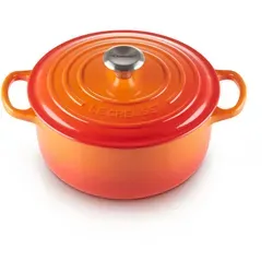 Le Creuset Signature Bräter 28 cm rund ofenrot in rot von Le Creuset