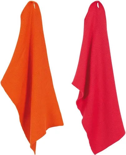 PAD Geschirrtuch Monte, (Set, 2-tlg) in orange von Pad