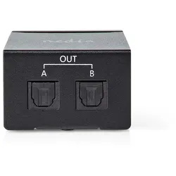 Nedis TosLink-Splitter 2-Weg - Optische Kabel mit 2 TosLink Ausgängen, ermöglicht den Anschluss mehrerer Geräte für ein optimales Klangerlebnis.