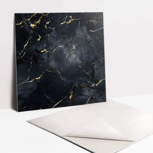 Produktbild Selbstklebende PVC-Fliesen Marmor mit Gold