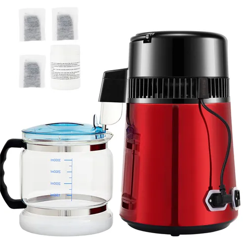 Uimoso 4L Wasserdestillierer mit Wasserfilter Wasser Destilliergerät Edelstahl