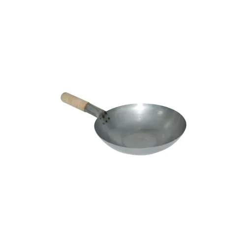 Vogue K296 Wok, flacher Boden aus Weichstahl, 32,4 cm Durchmesser - Pfanne aus hochwertigem Weichstahl für gleichmäßige Wärmeverteilung und hohe Leistung beim Kochen.