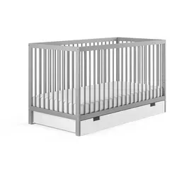 Kids Collective Babybett 60x120 cm mit Schublade und Matratze