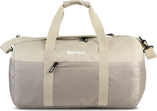 Bench Sporttasche Beige - Polyester - Sporttasche aus robustem Polyester, ideal für Sport und Freizeit mit großzügigen Maßen von 51x30x28cm.