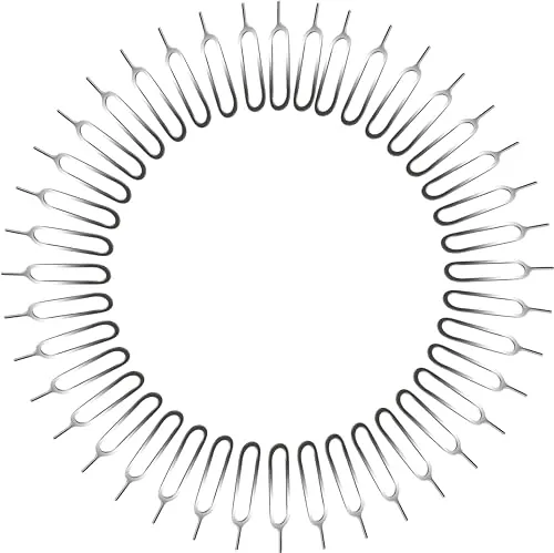 IS-TECK 40x Handy SIM-Karten Pin Nadel Set Kompatibel iPhone Samsung HTC Huawei für die meisten Smartphones und Tablets Einfaches Öffnen des SIM-Karten-Halters Ersatz SIM Nadeln