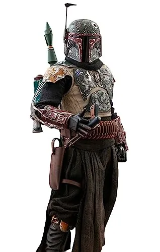 Star Wars The Mandalorian Actionfigur 1/6 Boba Fett 30 cm - Sammlerfigur von Boba Fett aus Star Wars: The Mandalorian, 30 cm groß, handbemalt, mit über 30 Artikulationspunkten und umfangreichem Zubehör, ideal für Fans und Sammler.
