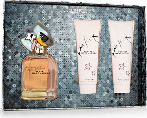 Marc Jacobs Perfect EDP Geschenkset 100 ml + SG 75 ml + BL 75 ml - Parfüm-Geschenkset für Frauen, enthält Eau De Parfum und luxuriöse Pflegeprodukte für ein perfektes Duft-Erlebnis.