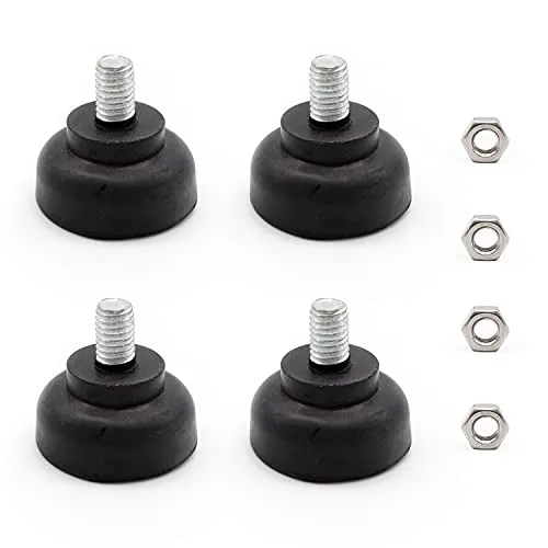 DEANKEJI M8 × 35 mm Verstellschraube, 4 Stück Stellfüße Wird mit M8-Sechskantmutter Geliefert, Maschinenfüße Verstellbare Stuhlbeine zum Schutz von Sofas und Tischen