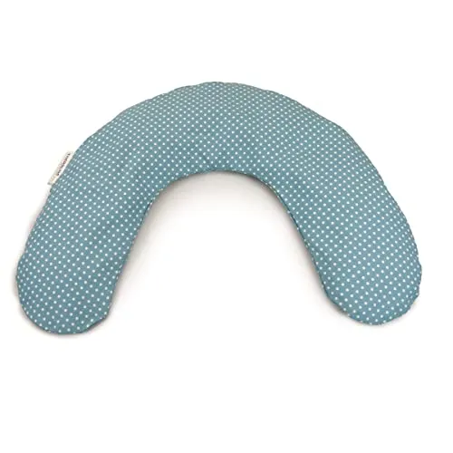 Theraline Bezug für Frühchenkissen 100 x 15 cm Punkte türkis