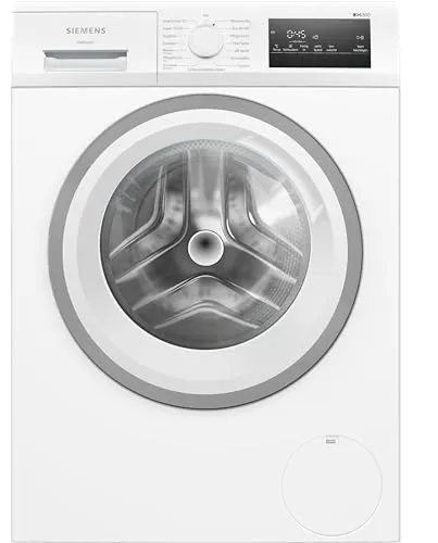 Siemens WM14N127 Waschmaschine - 8 kg, 1400 U/min, mit varioSpeed für blitzschnelle Waschergebnisse und iQdrive Motor für energieeffiziente Leistung