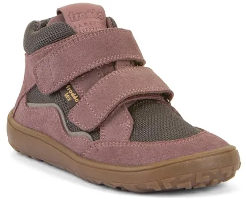Froddo Barefoot Tex Autumn Grey/Pink Größe EU 36 - Wanderschuhe mit Obermaterial aus Textil für ein angenehmes Barfußgefühl und extra flexible Laufsohle, ideal für Freizeitaktivitäten.