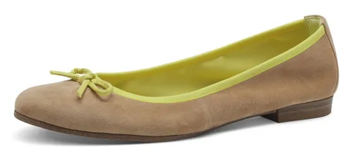 Tamaris Ballerina Damen Elegant beige, EU 36 - Damen-Ballerinas mit TOUCH-IT Funktion für maximalen Tragekomfort und ein angenehmes Laufgefühl. Ideal für jeden Anlass, einfach an- und auszuziehen!