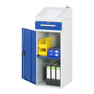 Rau Beistellschrank-Stehpult Modell 02 in blau von RAU