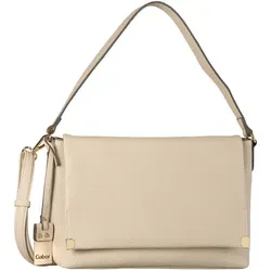 Gabor bags Damen GELA Umhängetasche, Beige - Stilvoll und Praktisch - Umhängetasche aus grob genarbtem Lederimitat mit Reißverschluss und Magnetverschluss, ideal für jeden Anlass. Maße: 33x11x23 cm, leicht und mit flexiblem Tragekomfort.