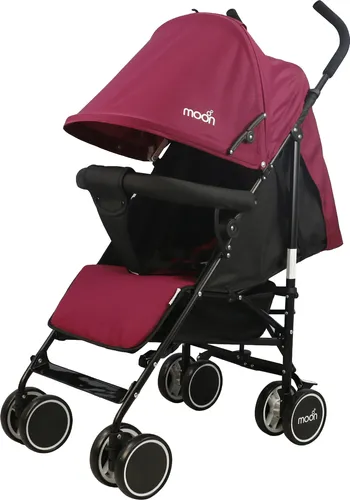 The Moon Brand Neo Plus Reise buggy - Mehrere Sitzpositionen - Komfortable Handgriffe - Superleicht und Kompakt - Dunkelrot