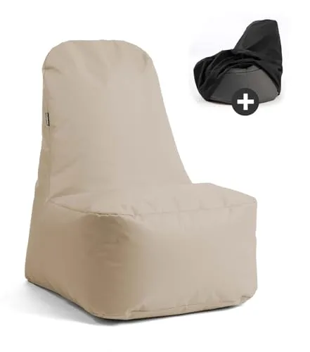 mokebo Sitzsack Der Däumchendreher in Beige