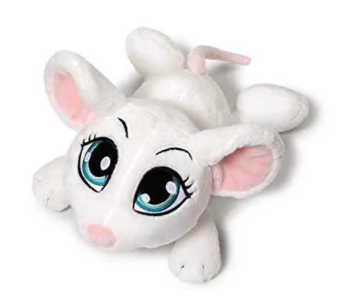 Nici Kuscheltier Nici 37768 Maus weiß 25cm liegend weiß