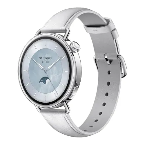 Xiaomi Watch S4 41mm White Leather - Smartwatch für Damen mit 1,62