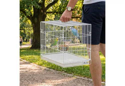 PawHut Klappbarer Vogelkäfig für Wellensittiche und Nymphensittiche