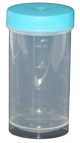 Schraubdosen 100ml Runddose Labor Neu Blau Labordose Dose Kunststoffdosen Schraubdeckeldosen Schraubdeckel klarsicht Salbendose Fa.ars 10