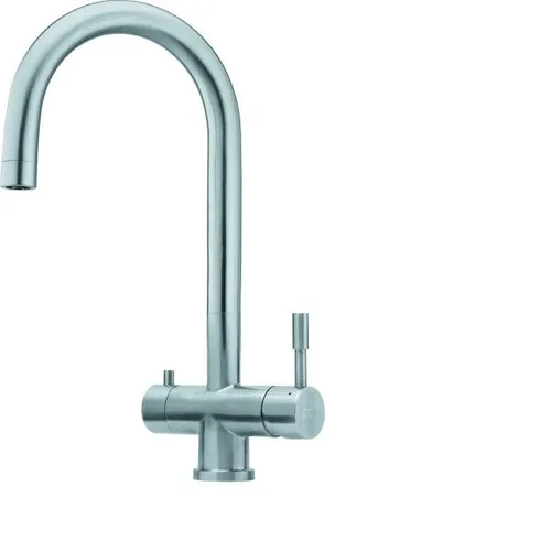 Franke Clear Water L Festauslauf Edelstahl Seitenbedienung