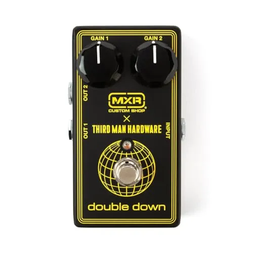 MXR x Third Man Hardware CSP042 Double Down - Effektgerät für Gitarre & Bass mit 2 Micro Amp-Schaltkreisen, bis zu 26 dB Boost und True Bypass für flexibles Sound-Design.