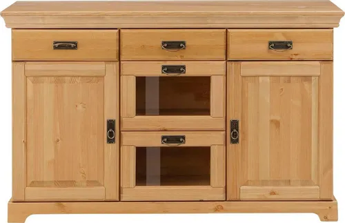 Home affaire Sideboard Rügen, Kommode aus massiver Kiefer - Kommoden aus FSC®-zertifiziertem Kiefernholz, in zwei Breiten erhältlich und mit pflegeleichter, geölter Oberfläche – perfekt für ein gemütliches Zuhause.