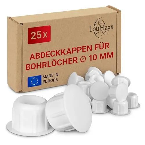 LouMaxx Abdeckkappen für Bohrlöcher Ø 10mm von LouMaxx