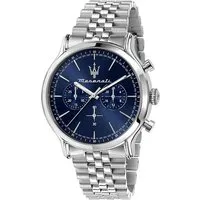 Maserati Epoca Herrenuhr, Chronograph, analog 42 mm - Armbanduhren für Herren, elegante 42 mm Chronograph mit 10 ATM Wasserdichtigkeit und hochwertigem Stahlarmband für stilbewusste Männer.