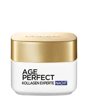 L'Oréal Paris Age Perfect Pro-Kollagen Nachtpflege 50 ml - Feuchtigkeitsspendende Nachtcreme für reife Haut, unterstützt die Zellerneuerung und sorgt für geschmeidigere, strahlendere Haut. Ideal für alle Hauttypen, einfach abends auftragen.