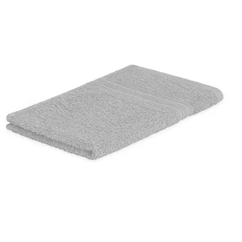 EXKLUSIV HEIMTEXTIL Frottier Handtücher Gästehandtuch 30 x 50 cm Silber 500 g