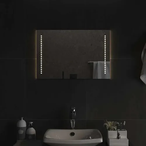 vidaXL LED-Badspiegel 60x40 cm - Wasserdichter Badspiegel mit IP65-Schutzart, praktische USB-Schnittstelle und einfache Montage – ideal für dein modernes Badezimmer.