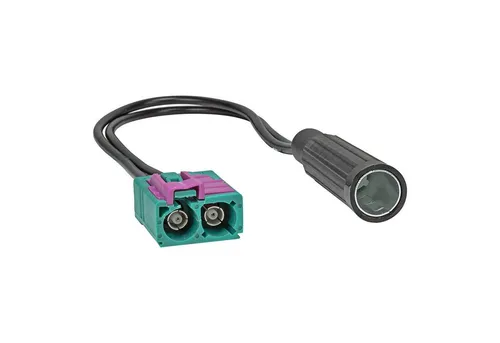 tomzz Audio Doppel Fakra (F) Antennenadapter Kupplung auf DIN Kupplung (F) passt f KFZ-Adapter