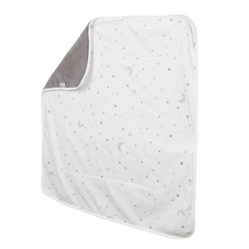 roba Babydecke Sternenzauber - Kuschelige 80 x 80 cm Jerseydecke für Kinderwagen - Einschlagdecke aus 100% Baumwolle, ideal zum Kuscheln, Krabbeln und Spielen. Schadstoffgeprüft, pflegeleicht und langlebig - perfekt für jedes Kinderzimmer!