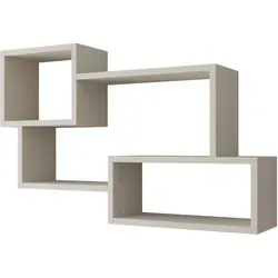 Mirjan24 Wandregal Kaschmir – Rechteckig 87x54x18 cm - Elegantes Wandregal aus Holzwerkstoff für dein Wohnzimmer. Ideal für individuellen Stauraum und einfache Montage – inklusive Haken. Stilvolles Design trifft Funktionalität!