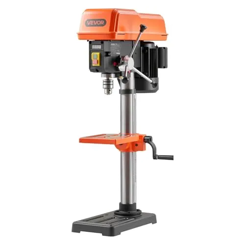 VEVOR Tischbohrmaschine 254 mm mit Laser & Drehzahlregelung