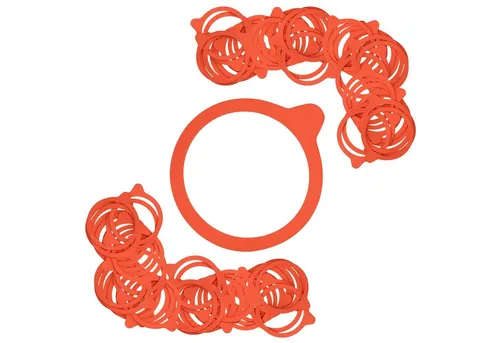 MamboCat Einmachglas 100er Set mit Weck Einkochringen 80mm - Einmachgläser Zubehörset mit 100 hochwertigen Naturkautschuk-Einkochringen und GRATIS Rezeptheft für kreative Konservierungsideen.