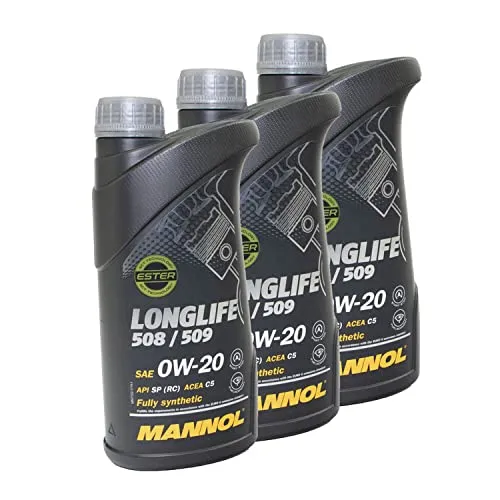 Motoröl Motor Öl MANNOL 0W-20 O.E.M. Longlife 508/509 3 X 1 Liter