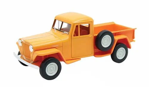 Jeep Willys Pick-Up 1947 Modellauto 12cm Modell Auto Spielzeugauto Welly 4-Varianten 56 (Orange)