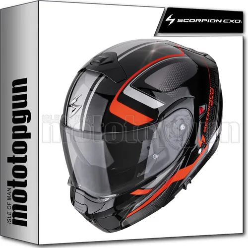 Scorpion EXO-930 Evo Ardens S - Motorrad System Jet Helm - Modularhelm für alle Jahreszeiten mit optimaler Belüftung, kratzfestem Visier und Pinlock. Ideal für ATV, Onroad und Schneemobil, inklusive Aufbewahrungstasche.