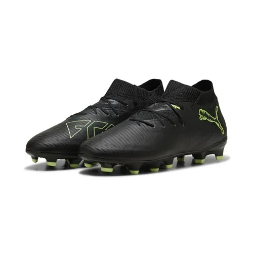PUMA Unisex Future 8 Pro FG/AG Fussballschuh – Black Fizzy Light Green Terrain, 45 EU - Fußballschuhe mit innovativer Fit- und Grip-Technologie für optimale Ballkontrolle und explosiven Antritt auf Rasen und Kunstrasen.