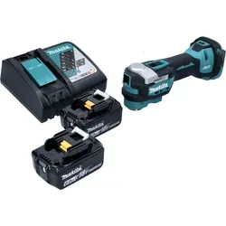 Makita DTM 52 RG Multifunktionswerkzeug 18 V Starlock Max - Multifunktionswerkzeug mit 2 leistungsstarken 6 Ah Akkus und Bürstenlosem Motor für höchste Effizienz und Flexibilität bei allen Projekten.