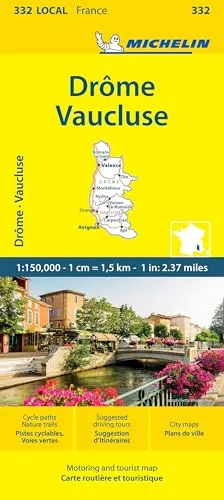 Drôme Vaucluse - Michelin Local Map 332: Map