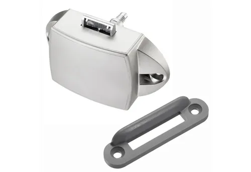 SO-TECH® Möbelbeschlag Aufschraubschloss Möbelschloss Caravan-Schloss Türschloss, Aufbauschloss Edelstahloptik