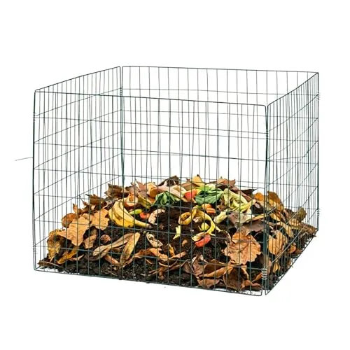 Relaxdays Komposter Metall, Biokomposter für den Garten, 560 Liter