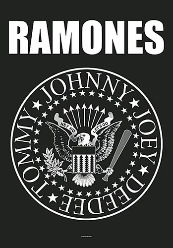 Ramones Adler Logo Groß Stoff Poster/Flagge 1100mm x 750mm