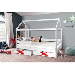 Massivholz Kinderbett Hochbett 90x200 cm