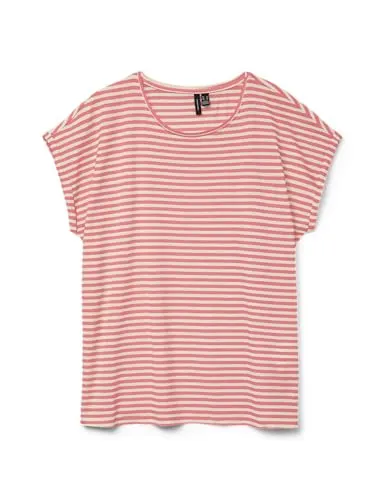 VERO MODA Damen T-Shirt VMAVA Plain Stripe von VERO MODA