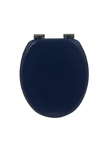 Produktbild sanicomfort WC-Sitz FINE Blau – MDF Toilettensitz mit Absenkautomatik | Softclose WC Deckel universell passend | stabil, pflegeleicht & komfortabel
