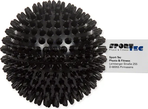 Produktbild Igelball Massageball Reflexzonen Massage Selbstmassage hart 10 cm schwarz